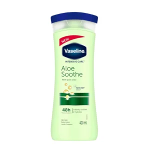 لوسیون بدن وازلین مدل Aloe Soothe حجم ۴۰۰ میل