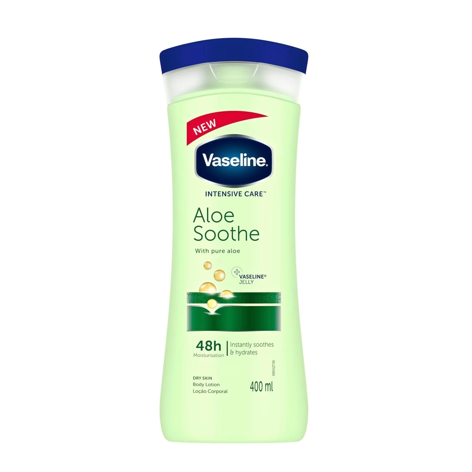 لوسیون بدن وازلین مدل Aloe Soothe حجم ۴۰۰ میل لوسیون بدن وازلین مدل Aloe Soothe حجم ۴۰۰ میل