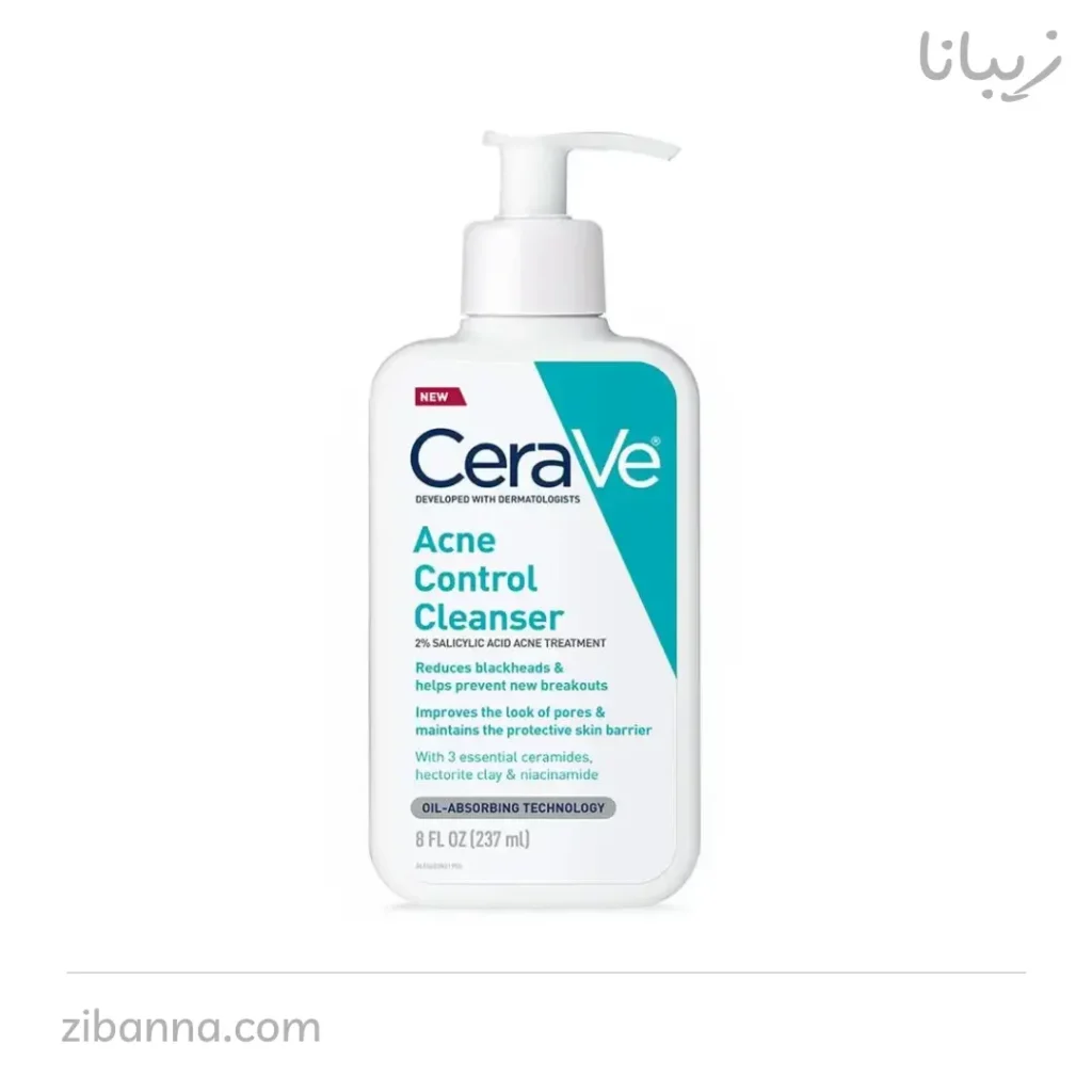 ژل شستشوی صورت پوست چرب و جوش دار سراوی ۲۳۶ میل