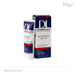 کرم مرطوب کننده بدن درمالیفت مدل ECZOLIFT UREA 20% مناسب پوست‌های خشک حجم 40 میلی لیتر