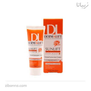 کرم ضد آفتاب رنگی درمالیفت SPF50 کد ۳ ‌مناسب پوست چرب حجم ۴۰ میلی‌لیتر