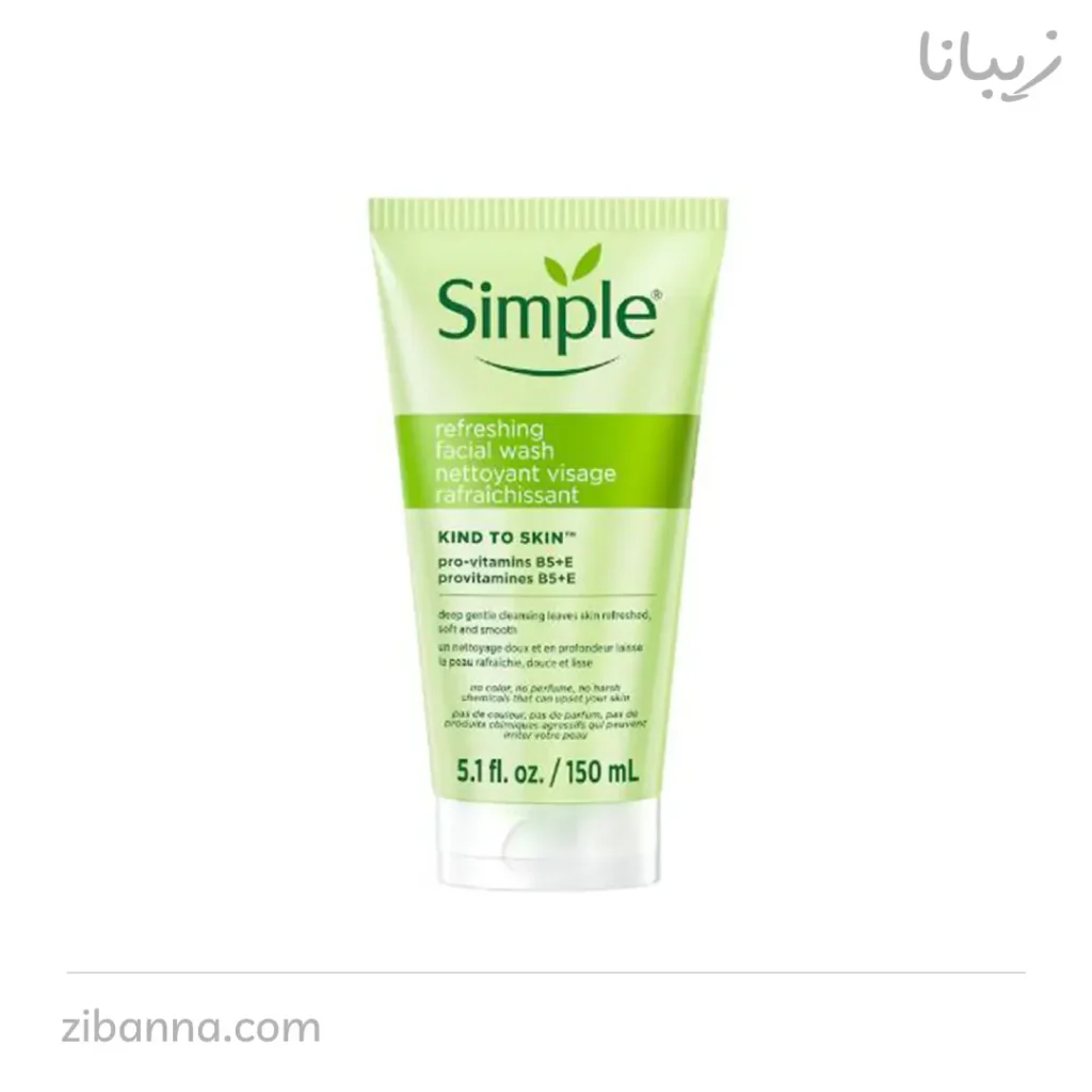 ژل شستشوی صورت سیمپل مدل REFRESHING(پوست چرب و مختلط،حساس)