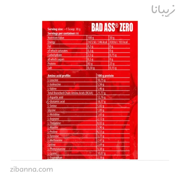 پروتئین وی بد اس | Bad Ass Whey Protein 2kg پروتئین وی بد اس | Bad Ass Whey Protein 2kg