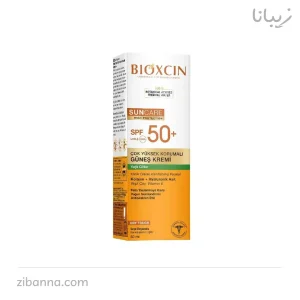 خرید کرم ضد آفتاب بی رنگ بیوکسین SPF50+ پوست چرب و جوشدار 50 میل