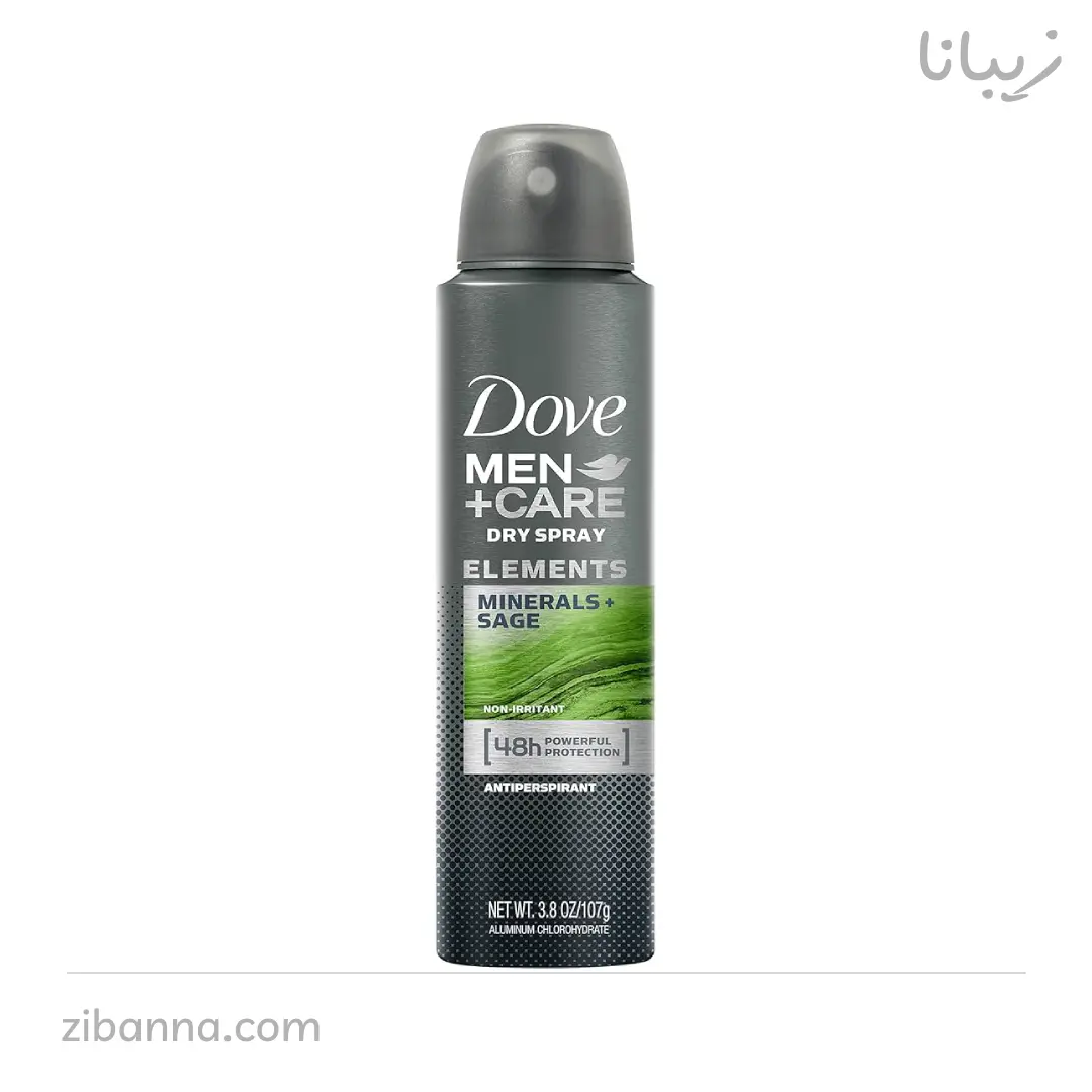 اسپری ضدتعریق داو مدل من پلاس کر رایحه Mineral + SAGE حجم 250 میل اسپری ضدتعریق داو مدل من پلاس کر رایحه Mineral + SAGE حجم 250 میل