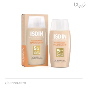 ضد آفتاب ایزدین Isdin فیوژن واتر رنگی مدل لایت Light