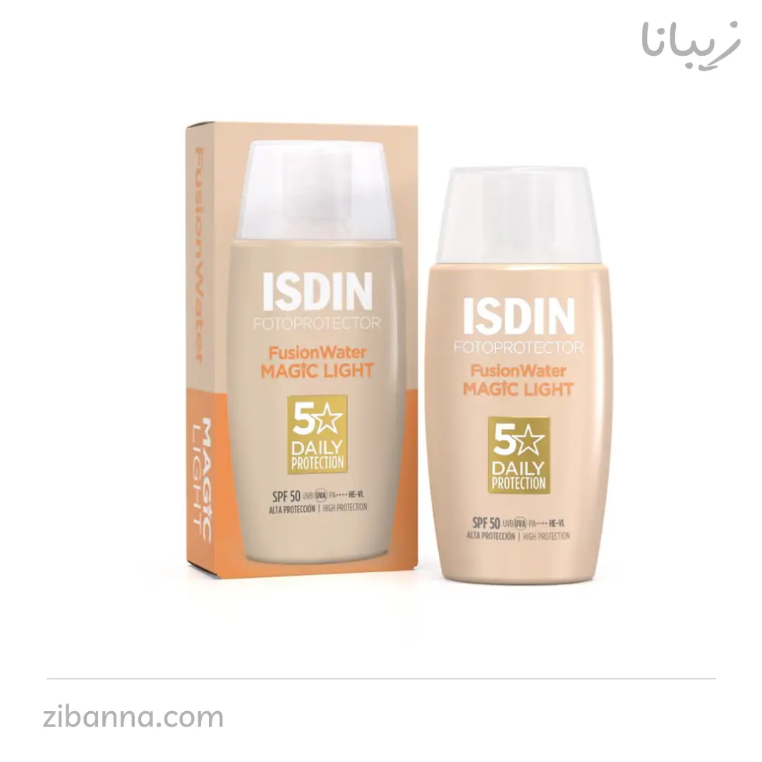 ضد آفتاب ایزدین Isdin فیوژن واتر رنگی مدل لایت Light ضد آفتاب ایزدین Isdin فیوژن واتر رنگی مدل لایت Light