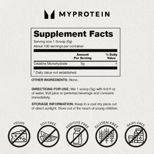 کراتین مای پروتئین ایمپکت بدون طعم My Protein Impact Creatine کراتین مای پروتئین ایمپکت بدون طعم My Protein Impact Creatine