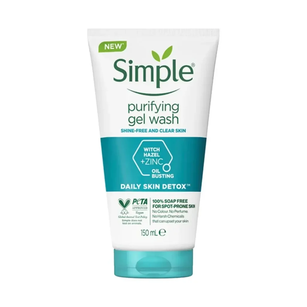 ژل شستشوی صورت سیمپل مدل Purifying(پوست چرب و مختلط)