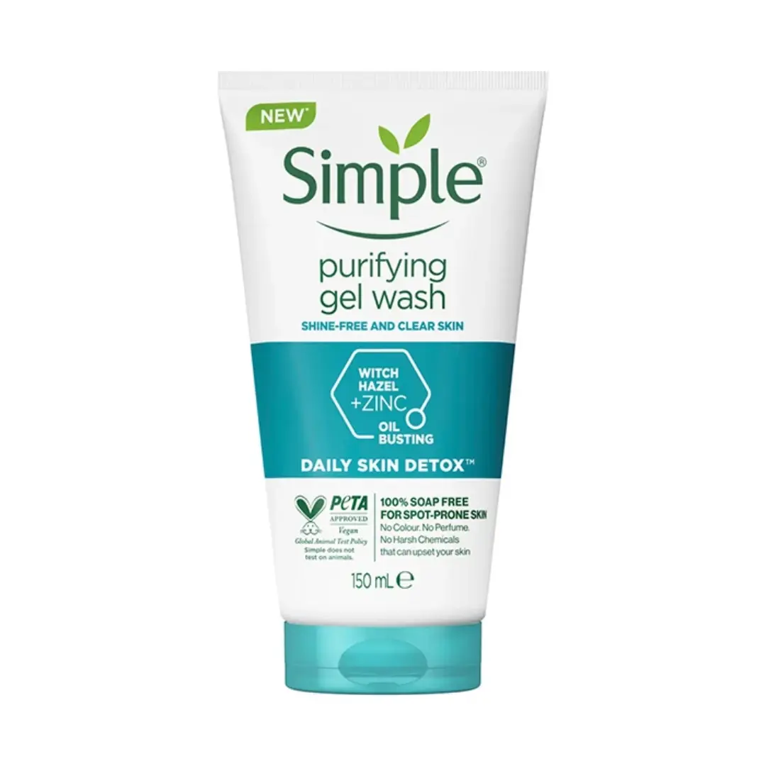 ژل شستشوی صورت سیمپل مدل Purifying(پوست چرب و مختلط) ژل شستشوی صورت سیمپل مدل Purifying(پوست چرب و مختلط)