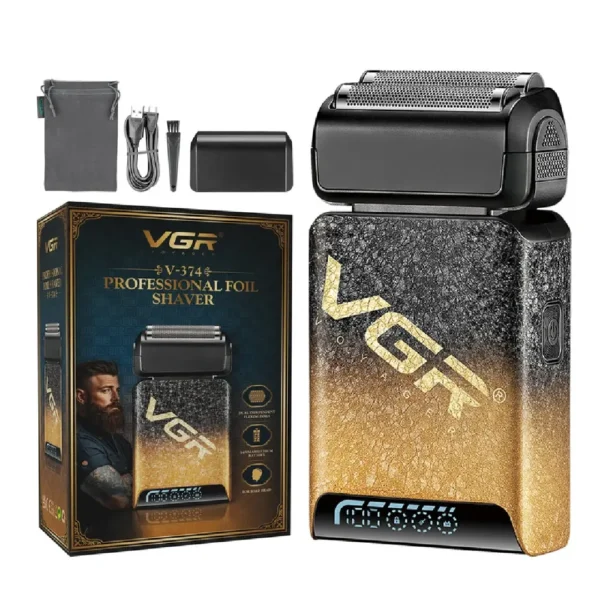 ماشین اصلاح موی صورت شارژی وی جی ار مدل v-374 ماشین اصلاح موی صورت شارژی وی جی ار مدل v-374