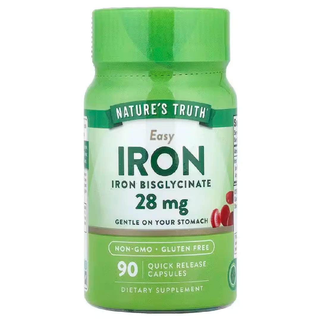 کپسول آهن ایزی آیرون 28 نیچرز تروث Nature’s Truth بسته ۹۰ عددی کپسول آهن ایزی آیرون 28 نیچرز تروث Nature’s Truth بسته ۹۰ عددی