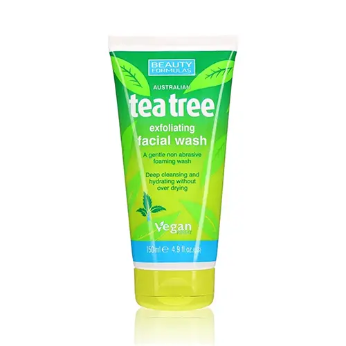فوم شستشوی صورت بیوتی فرمولاز مدل tea tree حجم 150 میل