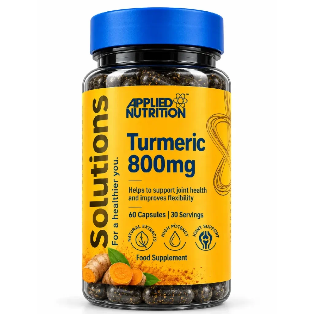 کپسول زردچوبه ۸۰۰ میلی‌گرم Applied Nutrition Turmeric – ۶۰ کپسول