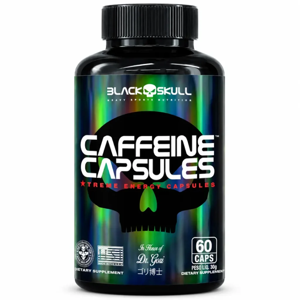 کافئین Caffeine Capsules بلک اسکال ۶۰ کپسول