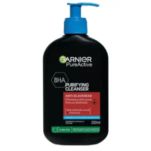 ژل شستشو صورت گارنیر مدل Pure Active Charcoal مناسب برای پوست های چرب و مختلط حجم 250 میلی لیتر