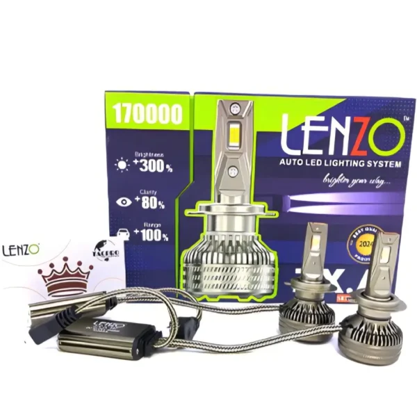 لامپ هدلایت خودرو لنزو مدل ZXA 6000K پایه H7 بسته دو عددی لامپ هدلایت خودرو لنزو مدل ZXA 6000K پایه H7 بسته دو عددی