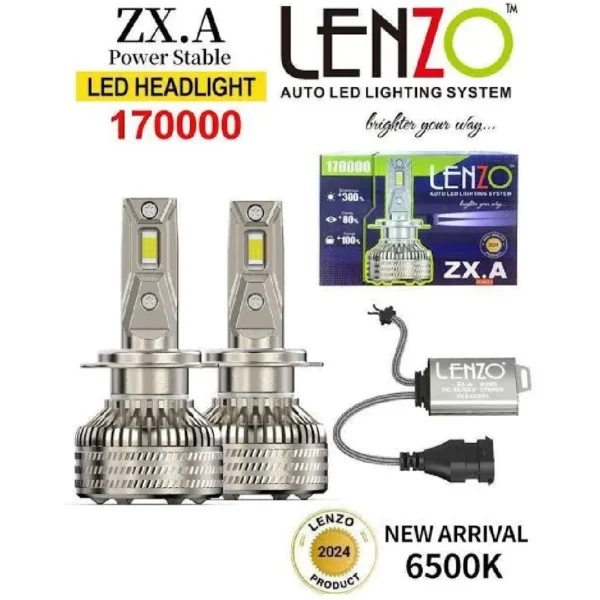 لامپ هدلایت خودرو لنزو مدل ZXA 6000K پایه H7 بسته دو عددی لامپ هدلایت خودرو لنزو مدل ZXA 6000K پایه H7 بسته دو عددی