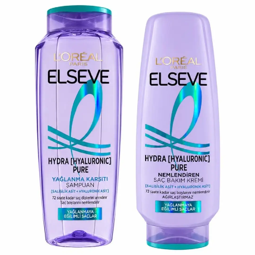 شامپو لورال موهای چرب مدل Hydra Hyaluronic Pure حجم 300 میلیلیتر شامپو لورال موهای چرب مدل Hydra Hyaluronic Pure حجم 300 میلیلیتر