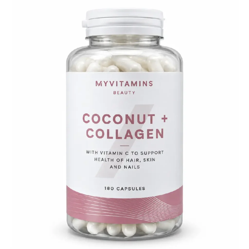 کپسول کوکونات و کلاژن مای‌ویتامینز Myvitamins Coconut & Collagen بسته ۱۸۰ عددی