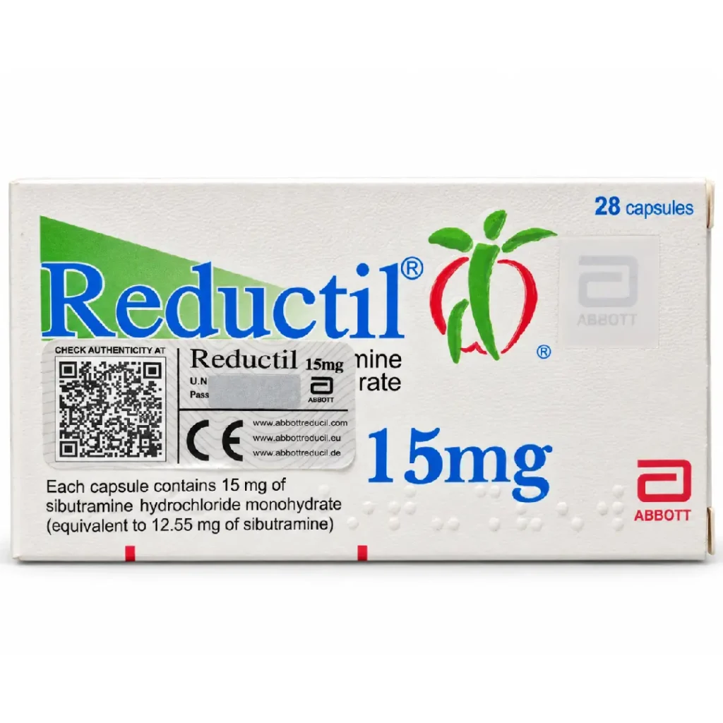کپسول ریداکتیل Reductil 15 mg حاوی سیبوترامین بسته ۲۸ عددی