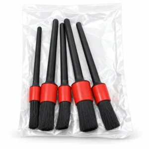 5pcs-car-detailing-brush-set ست فرچه صفرشویی و دیتیلینگ خودرو ۵ عددی با دسته بلند