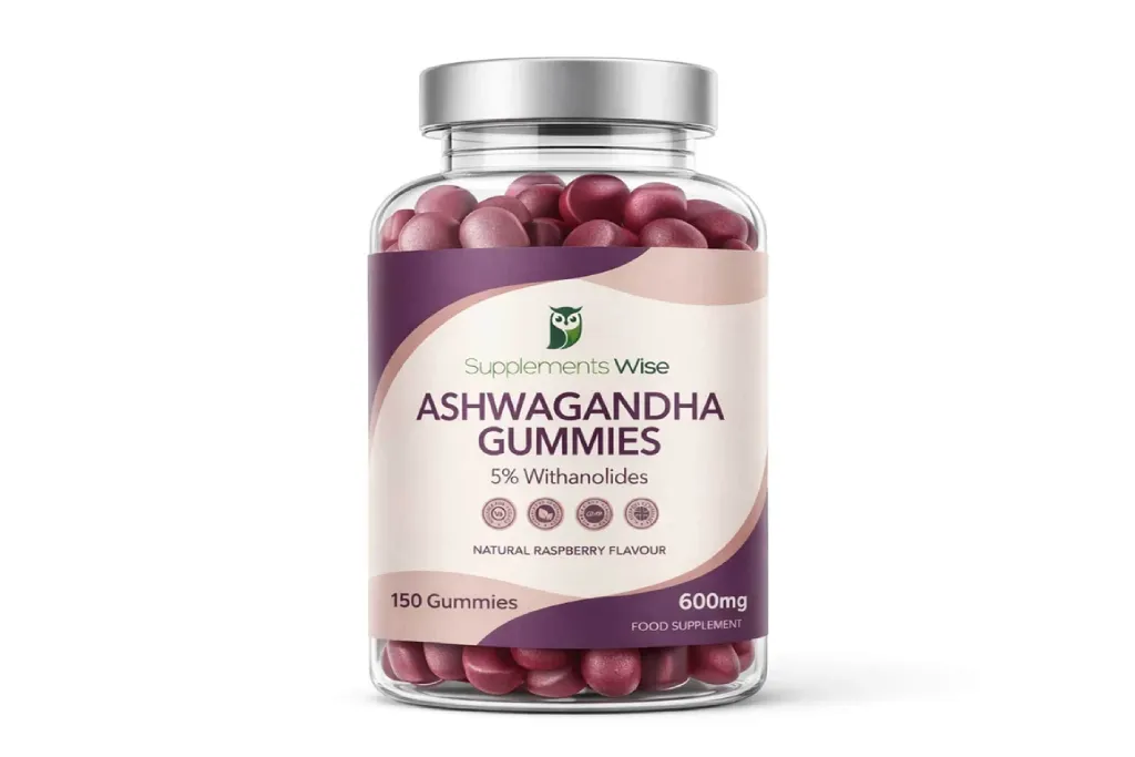 5 Ashwagandha Gummies Bottle front PL514 web
