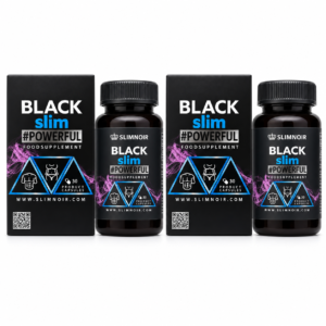 Symmetrical Black Slim Supplement Sets پک دو عددی قرص لاغری بلک اسلیم پاورفول Black Slim Powerful مجموع ۶۰ کپسول
