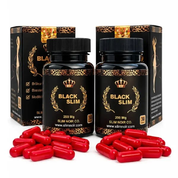 black-slim-2-pack-60-capsules پک دو عددی قرص لاغری بلک اسلیم Black Slim مجموع ۶۰ کپسول