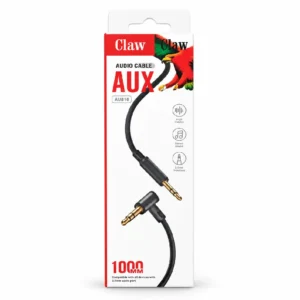 claw-au816-aux-audio-cable کابل AUX کلاو مدل AU816 با کانکتور ۹۰ درجه