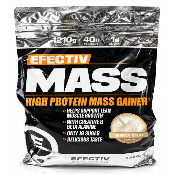 efectiv-high-protein-mass-gainer-5460g (1) گینر افزایش وزن افکتیو مدل High Protein Mass Gainer وزن ۵.۴۶ کیلوگرم