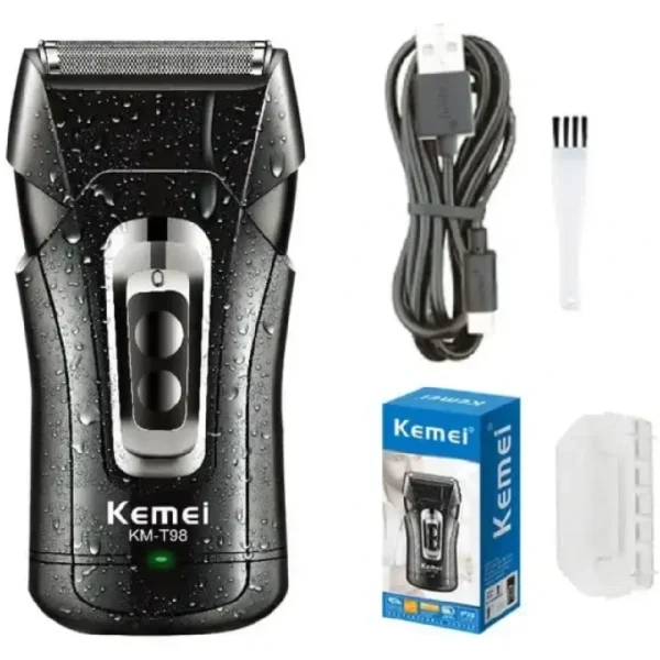 kemei-km-t98-waterproof-foil-shaver شیور کیمی مدل KM-T98 ضد آب و صفرزن