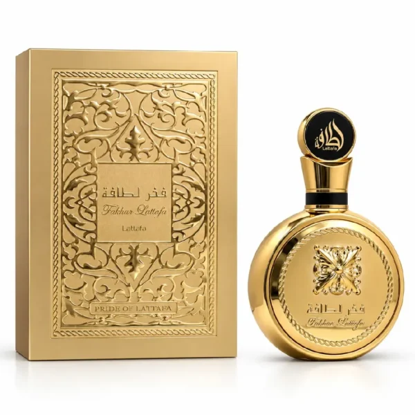 ادکلن فخر لطافه طلایی (Fakhar Lattafa Gold) ادو پرفیوم زنانه لطافه حجم 100 میل ادکلن فخر لطافه طلایی (Fakhar Lattafa Gold) ادو پرفیوم زنانه لطافه حجم 100 میل