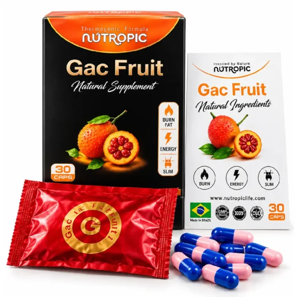 nutropic-gac-fruit-weight-management-capsules کپسول لاغری و کنترل وزن گس فروت نوتروپیک Gac Fruit برزیل ۳۰ کپسول