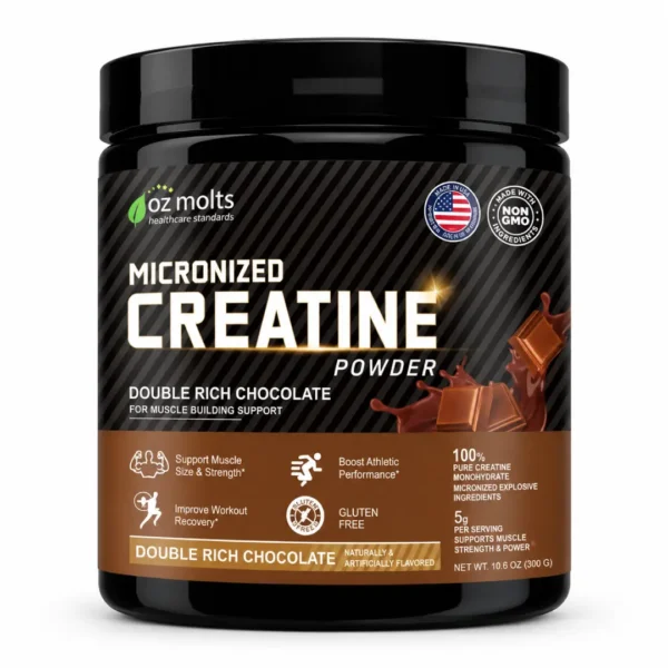 oz-molts-micronized-creatine-300g پودر کراتین مونوهیدرات میکرونایز طعمدار اوز مولتس (Oz Molts Micronized Creatine Powder) – ۳۰۰ گرم