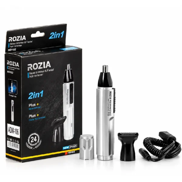 rozia-hd102-2in1-hair-trimmer (1) موزن 2 کاره روزیا مدل HD102