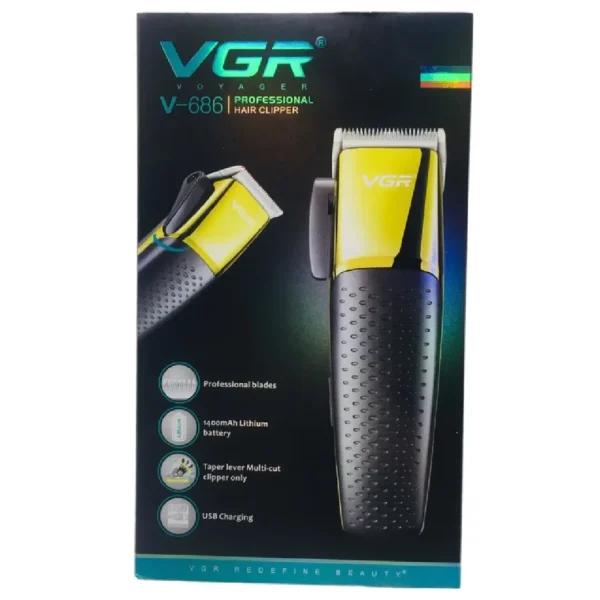 vgr-v-686-hair-clipper (3) ماشین اصلاح موی سر و صورت شارژی وی جی آر مدل V-686