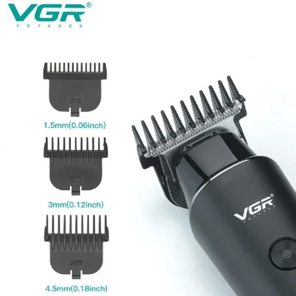 vgr-v-937-hair-beard-trimmer (1) ماشین اصلاح موی سر و صورت شارژی وی جی آر مدل V-937 با نمایشگر دیجیتال