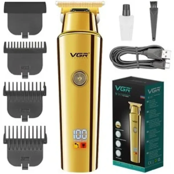 vgr-v-947-professional-hair-trimmer (1) ماشین خط زن سر و صورت شارژی وی جی آر مدل V-947 با نمایشگر دیجیتال