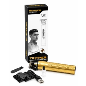 vintage-t9-plastic-body-hair-trimmer ماشین اصلاح خط زن شارژی مدل Vintage T9 با بدنه پلاستیکی و تیغه T شکل